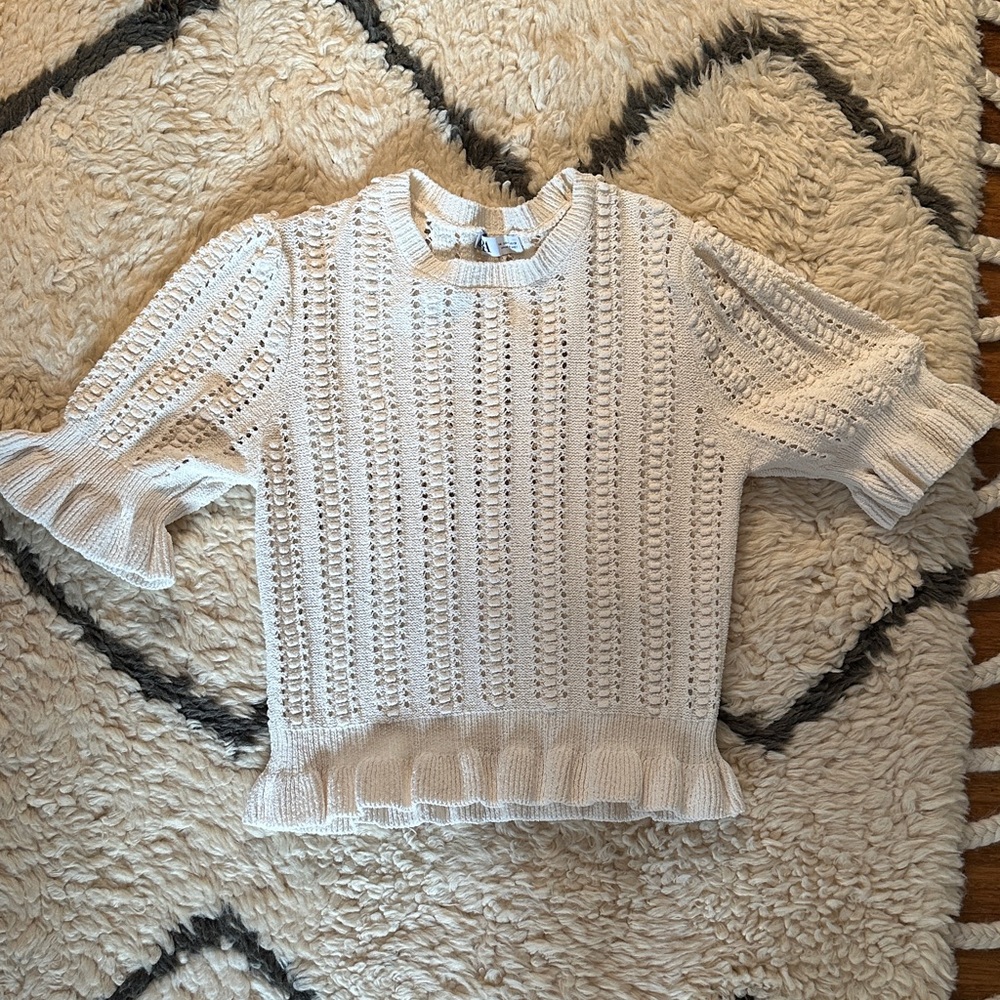 Cream top from Zara